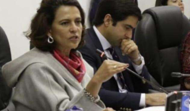 Ministra del Interior, Nancy Patricia Gutiérrez, en Comisión Primera de Cámara.