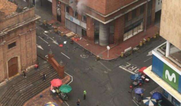 Explosión frente a la Fiscalía en Cali