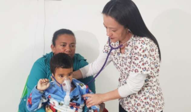 Niños con gripe Niños con gripe