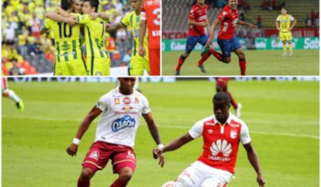 Santa fe, Tolima, Medellín y Bucaramanga