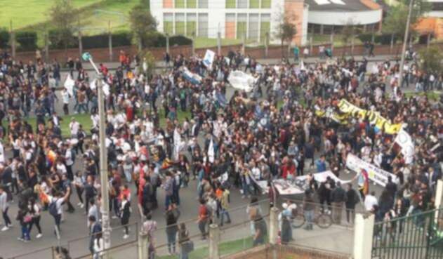Marchas estudiantiles en pasto