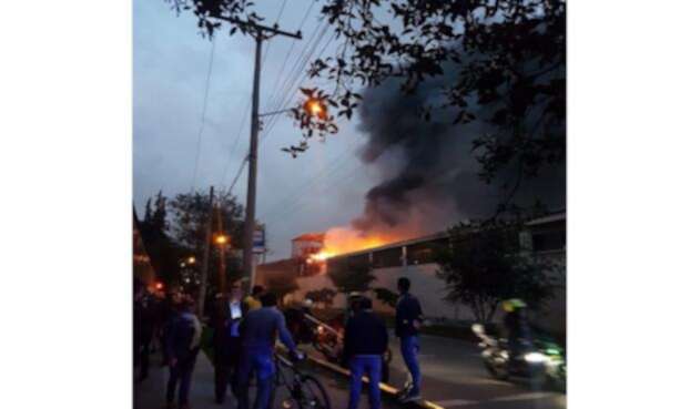 Incendio en Bogotá