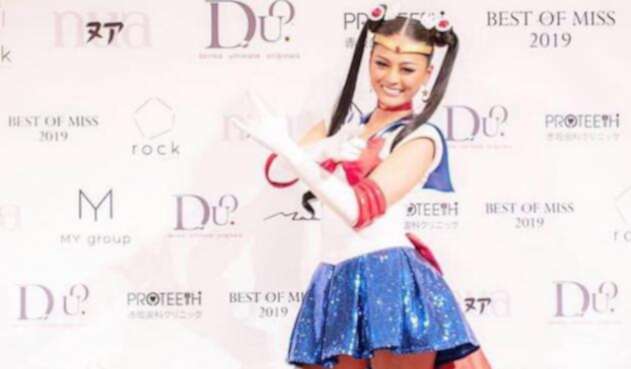 Yuumi Kato, miss Japón, le hace un homenaje a Sailor Moon Yuumi Kato, miss Japón, le hace un homenaje a Sailor Moon