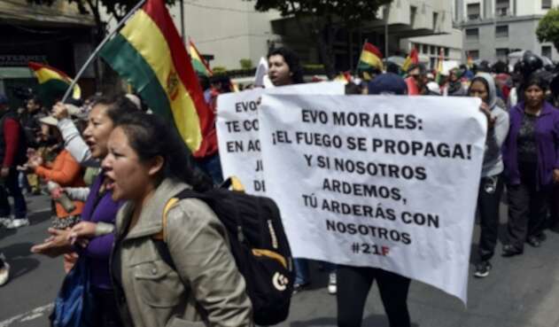 Protestas en Bolivia