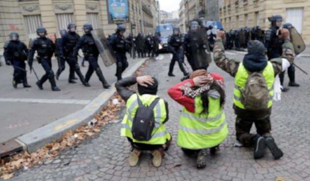 Protesta Francia Chalecos Amarillos Protesta Francia Chalecos Amarillos