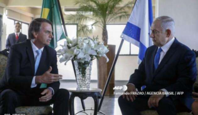 Jair Bolsonaro junto a Benjamín Netanyahu Jair Bolsonaro junto a Benjamín Netanyahu