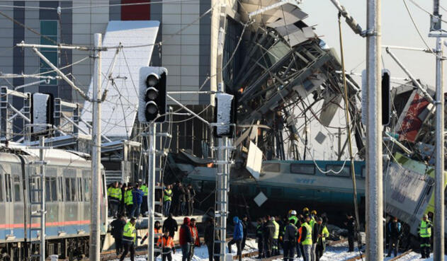 Accidente de tren en Turquía