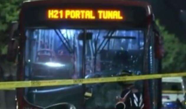 El fatal accidente en Transmilenio se registró a la altura de la estación de La Granja.