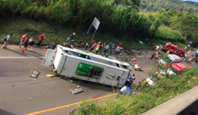 El accidente en Buga (Valle del Cauca)