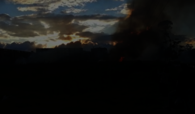 Incendio forestal afecta terrenos en Soacha.