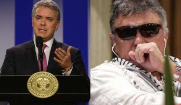 Iván Duque y Jesús Santrich El presidente IvánDuque estaría dispuesto a firmar la extradición de Santrich a Estados Unidos.