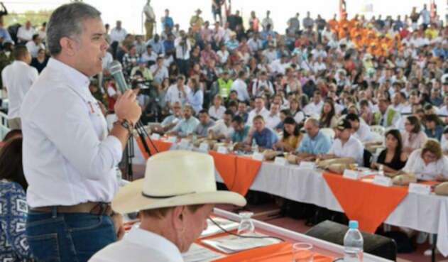 El presidente Iván Duque en San José del Guaviare El presidente Iván Duque en San José del Guaviare