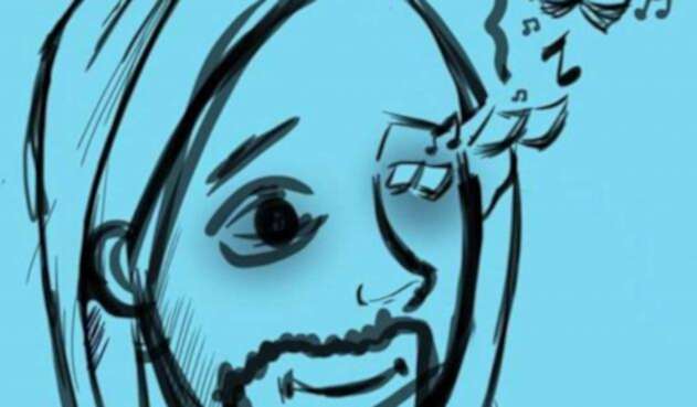 Caricatura en homenaje a Esteban Mosquera