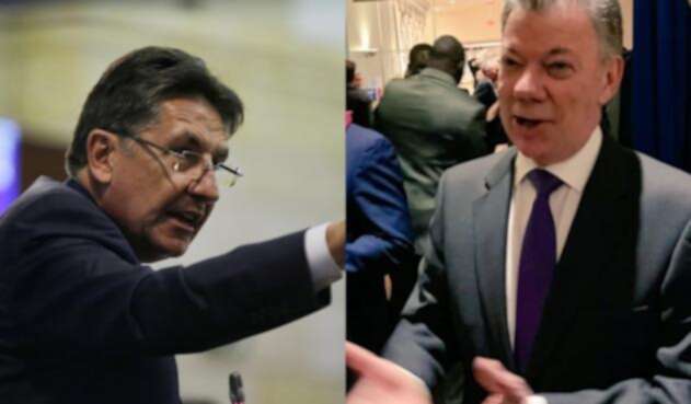 Néstor Humberto Martínez y Juan Manuel Santos Néstor Humberto Martínez y Juan Manuel Santos