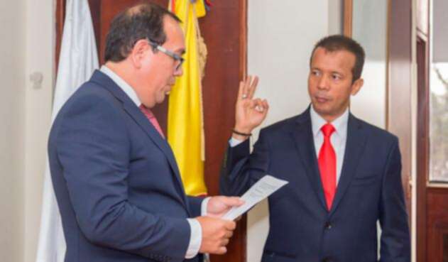 Heriberto Sanabria (a la derecha), presidente del Consejo Nacional Electoral Heriberto Sanabria (a la derecha), presidente del Consejo Nacional Electoral