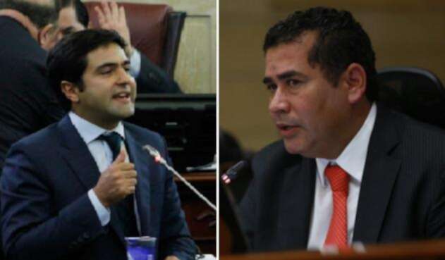 Samuel Hoyos y Carlos Chacón, en la Cámara de Representantes