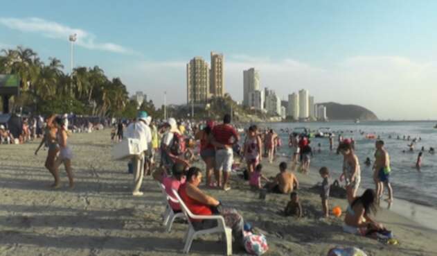 Masiva llegada de visitantes a Santa Marta en temporada alta