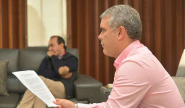 El presidente Iván Duque El presidente Iván Duque
