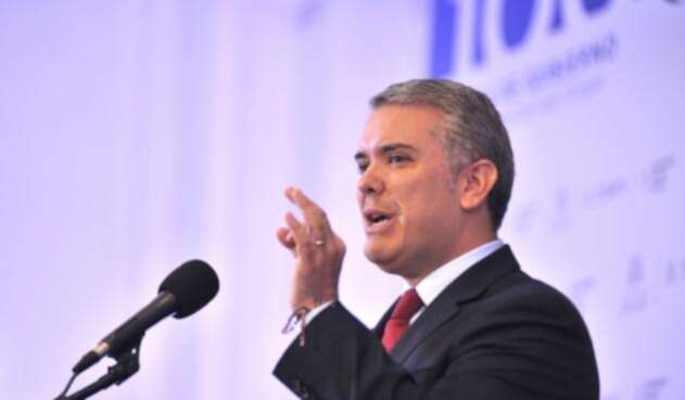 Iván Duque, presidente de Colombia El presidente Iván Duque sancionó la Ley de Regalías.