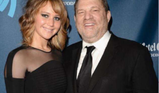 Jennifer Lawrence y Harvey Weinstein