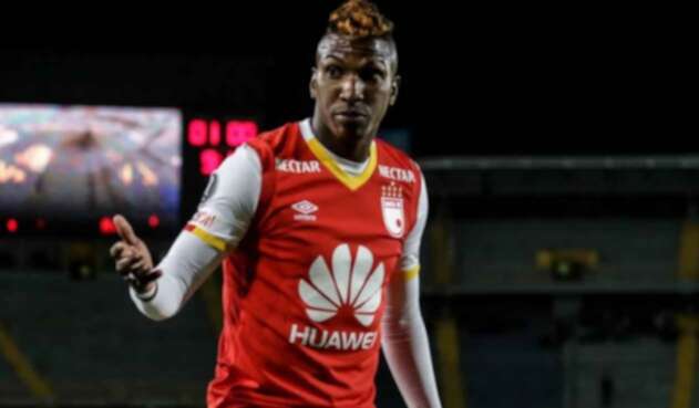Johan Arango jugando con Independiente Santa Fe