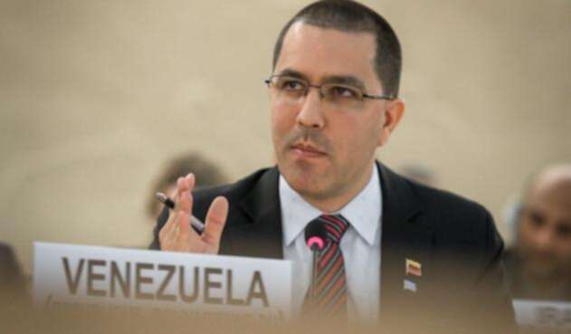 Jorge Arreaza, canciller venezolano, en Ginebra (Suiza)