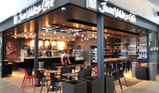 La tienda Juan Valdez en el Aeropuerto Internacional de Chile El Espigón C, en Santiago