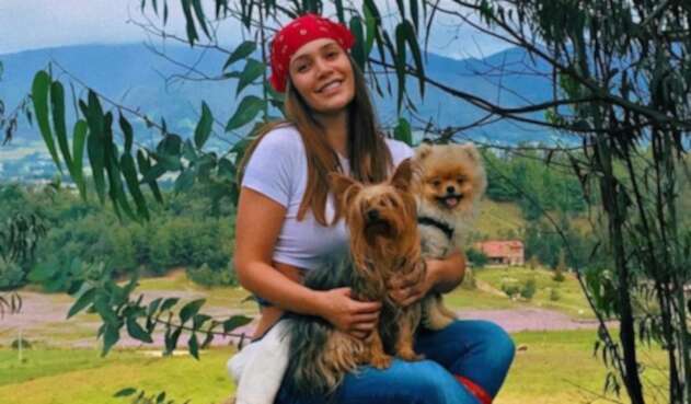 Lina Tejeiro y sus mascotas