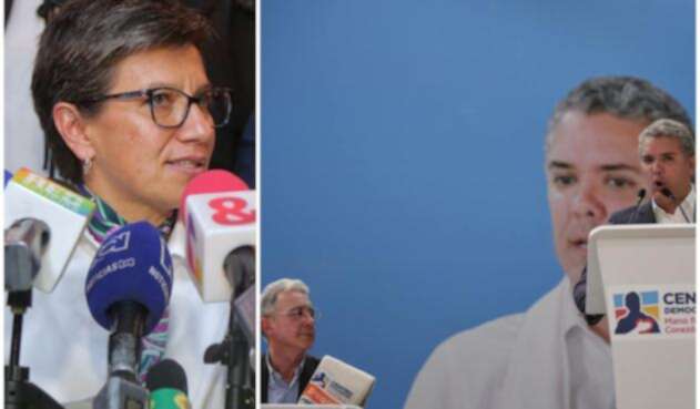 Claudia López e Iván Duque Claudia López e Iván Duque