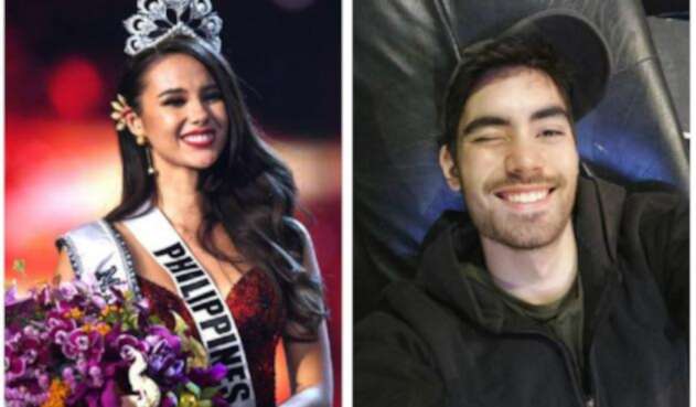 Catriona Gray y su novio Clint Bondad