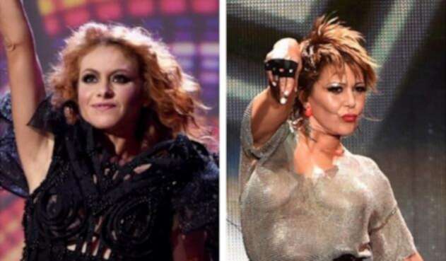 Paulina Rubio y Alejandra Guzmán