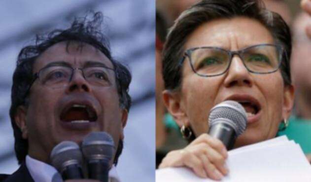 Gustavo Petro y Claudia López Gustavo Petro y Claudia López