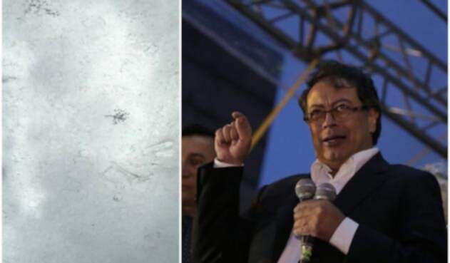 El drone y el senador Gustavo Petro