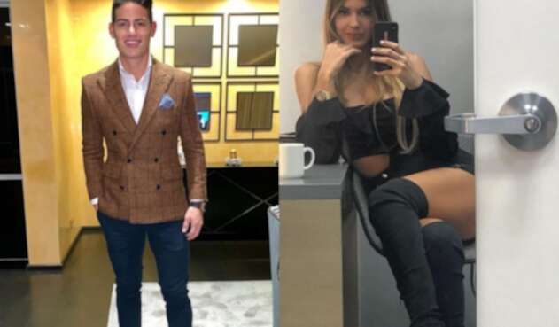 La modelo habría pasado Navidad junto a la familia del jugador de la Selección Colombia.