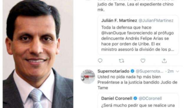 Carlos Alberto García y los trinos que salieron de la cuenta de Supernotariado