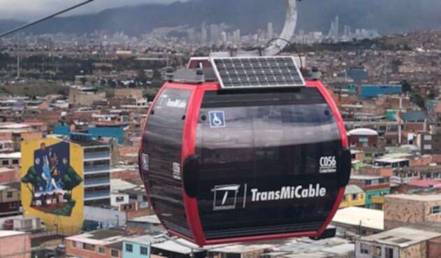 El TransMiCable de la ciudad de Bogotá