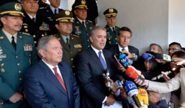 Presidente Duque en ceremonia de ascenso de nueva cúpula militar y de policía