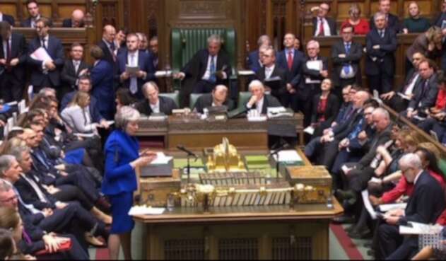 Theresa May en el Parlamento Británico
