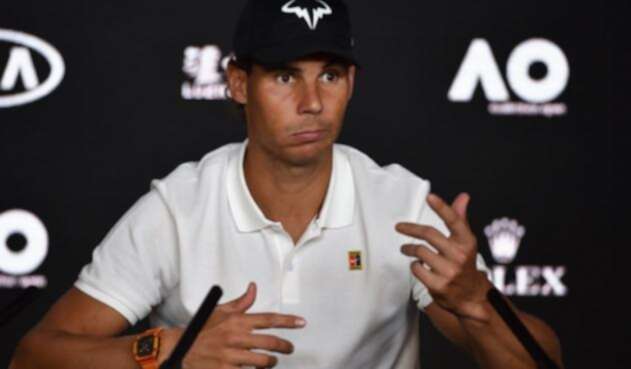 Rafael Nadal en rueda de prensa Rafael Nadal en rueda de prensa