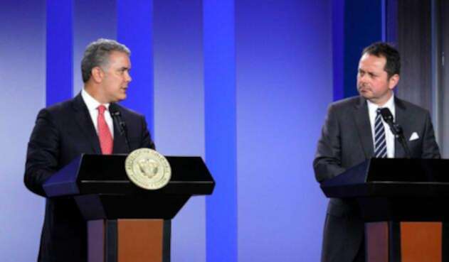 Presidente Iván Duque y Carlos Ruiz Massieu Presidente Iván Duque y Carlos Ruiz Massieu