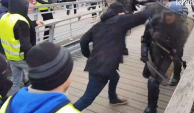 Christophe Dettinger,el exboxeador que golpeó policías de París