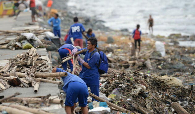 Contaminación del mar en Bahía de Manila
