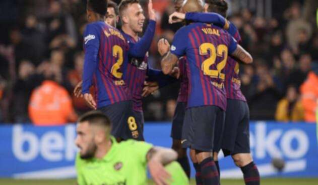 Barcelona Messi y Dembélé fueron determinantes en la clasificación de Barcelona.
