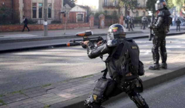 PROTESTAS ESTUDIANTES PARO POLICIA ESMAD
