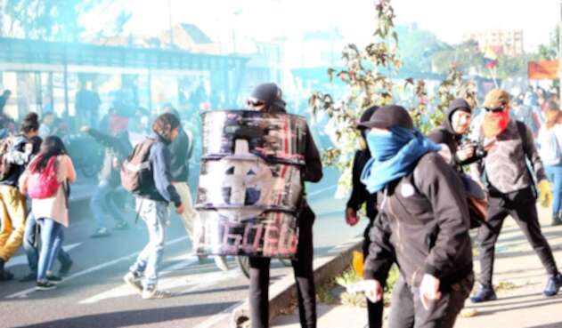 PROTESTAS ESTUDIANTES PARO POLICIA ESMAD
