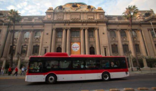 Así son los buses eléctricos en Santiago de Chile.
