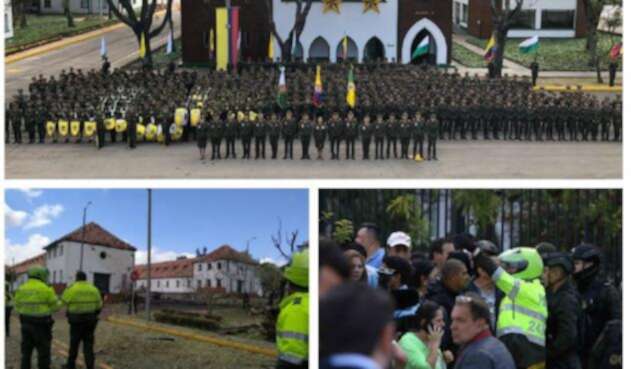 Atentado con carro bomba en Escuela de Cadetes en Bogotá