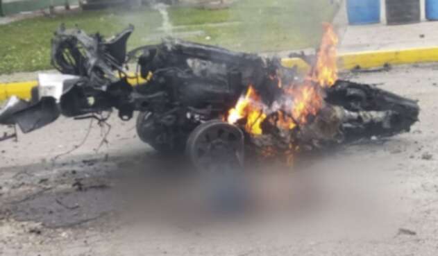 Carro Bomba en Escuela de Cadetes General Santander