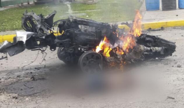 Carro bomba en Escuela general Santander de la Policía