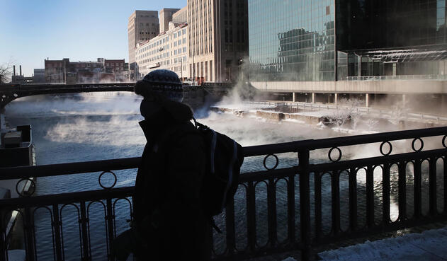 Chicago, en medio de la ola de frío